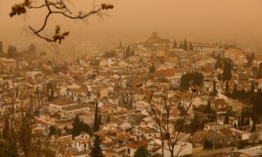 Hazy skies from the Saharan dust plume in Granada