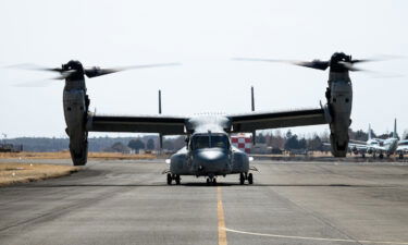 4 US service members were killed when the aircraft they were traveling in crashed in Norway. Pictured is a US Marine Corps MV-22B Osprey in Japan