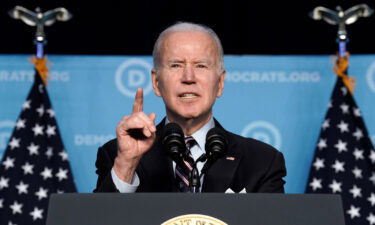 President Joe Biden speaks to members at the Democratic National Committee winter meeting in Washington