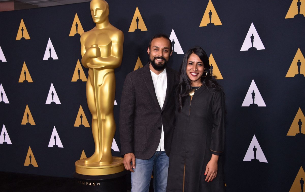 <i>CHRIS DELMAS/AFP/Getty Images</i><br/>Husband-wife duo Sushmit Ghosh and Rintu Thomas at an Oscar Week event on March 23.