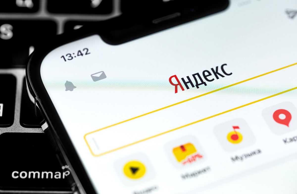 <i>Adobe Stock</i><br/>Yandex mobile app is shown on a smartphone in Moscow