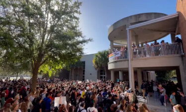 A massive student walkout in protest of Florida's "Don't Say Gay" bill took place at Winter Park High School in Orange County on Monday.