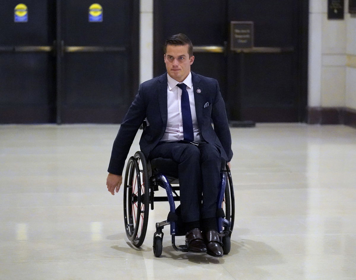 <i>J. Scott Applewhite/AP</i><br/>Rep. Madison Cawthorn is shown here on Capitol Hill in Washington on April 20