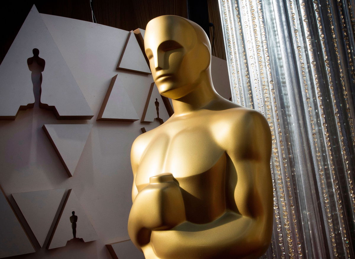 <i>Mark Ralston/AFP/Getty Images</i><br/>An Oscars statue is displayed on the red carpet area on the eve of the 92nd Oscars ceremony at the Dolby Theatre in Hollywood