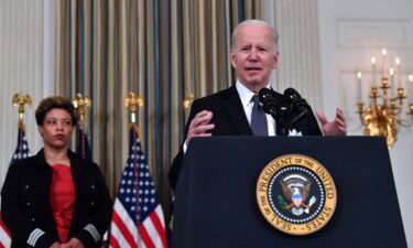 US President Joe Biden announces his Budget for Fiscal Year 2023 in Washington