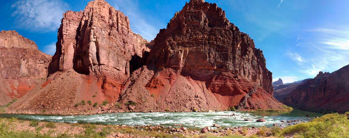 <i>Carl Bowman/NPS/AP</i><br/>This 2019 photo provided by the National Park Service shows the Hance Rapid on the Colorado River at River Mile 77.