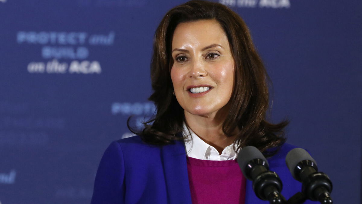 <i>Chip Somodevilla/Getty Images</i><br/>Gov. Gretchen Whitmer at Beech Woods Recreation Center