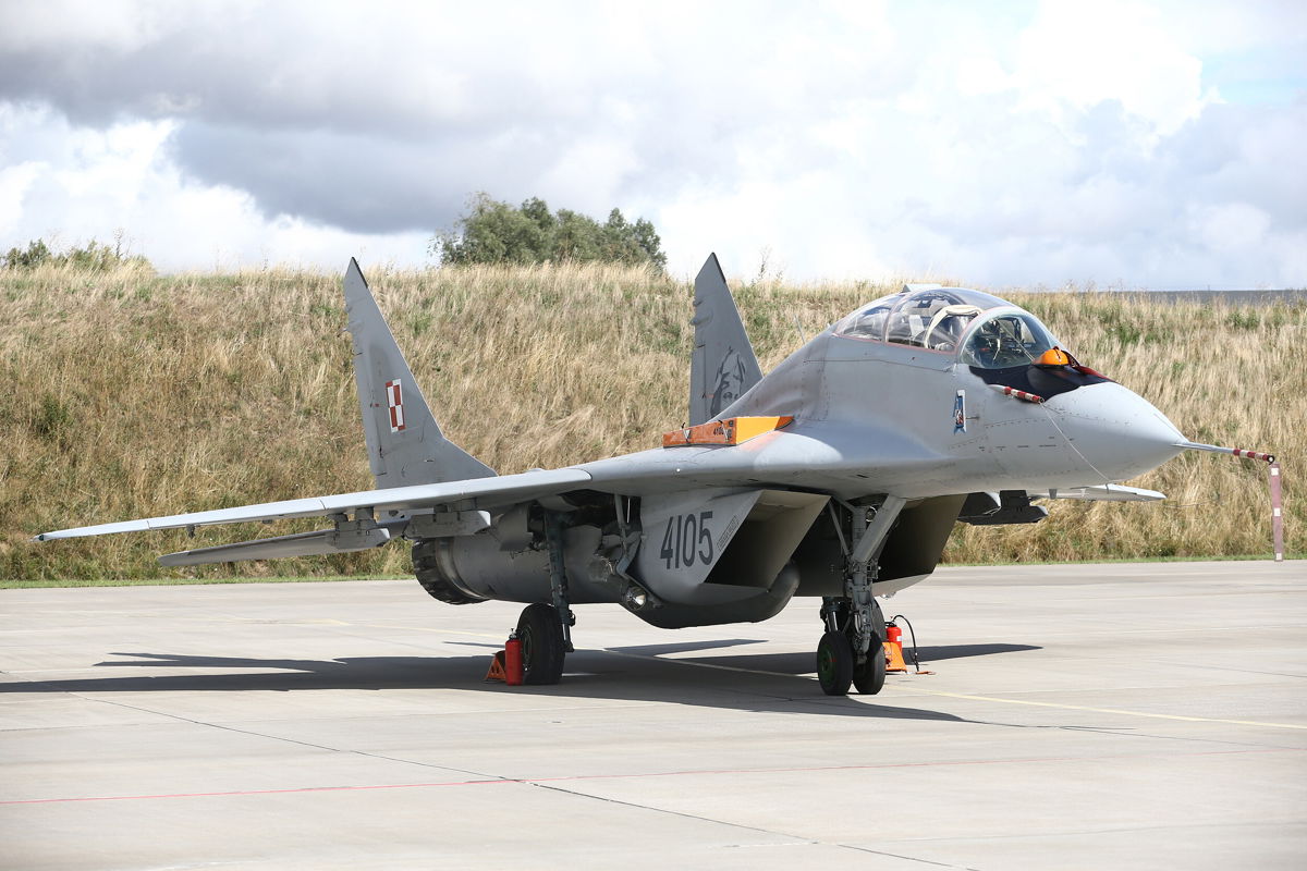 <i>Cuneyt Karadag/Anadolu Agency/Getty Images/FILE</i><br/>A Polish MIG-29 at 22nd Air Base Command in Malbork