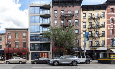 Apartment buildings in the Chelsea neighborhood of New York