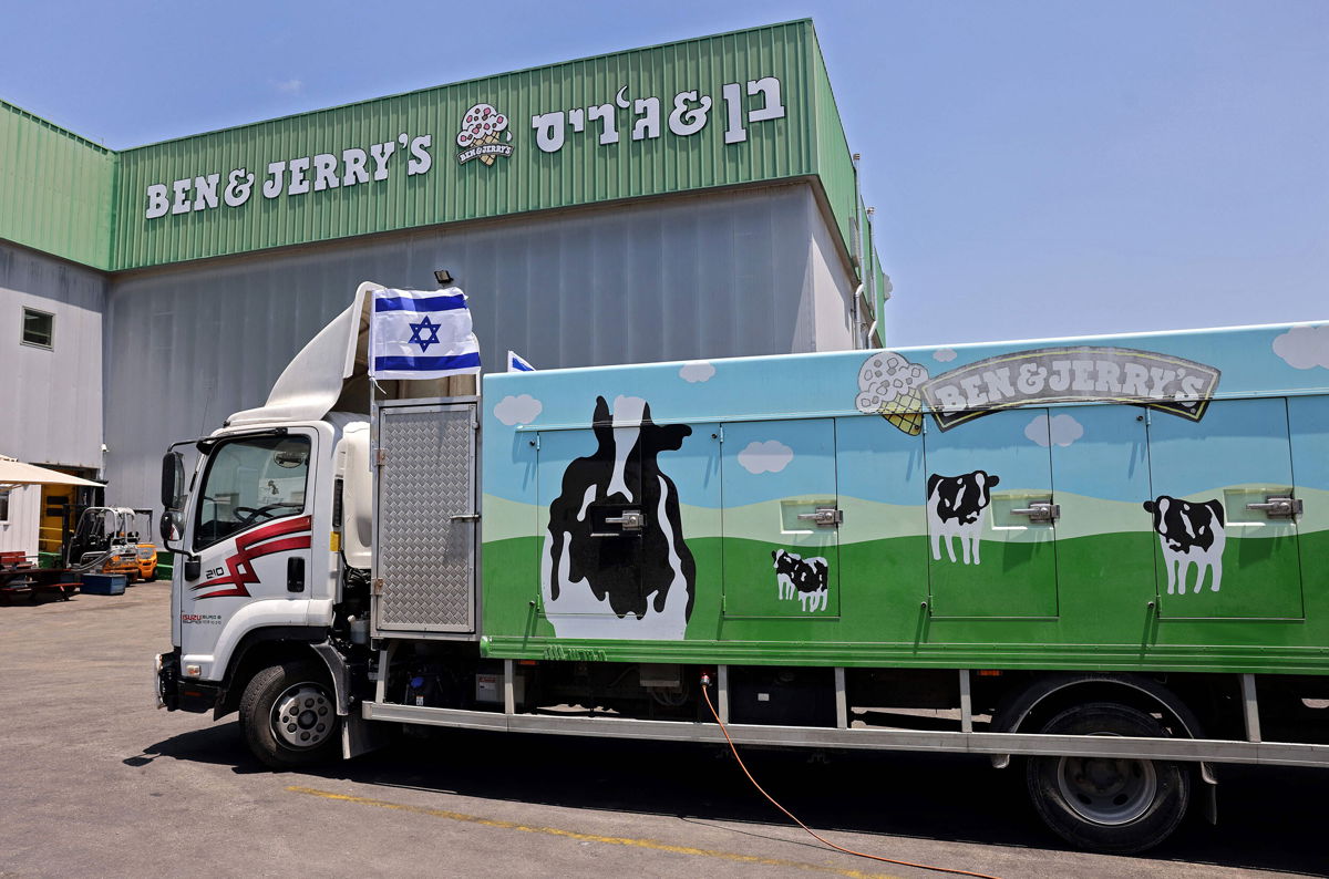 <i>Emmanuel Dunand/AFP/Getty Images</i><br/>Ben & Jerry's is being sued for its decision to stop manufacturing ice cream in Israel. Pictured is the company's factory in Be'er Tuvia