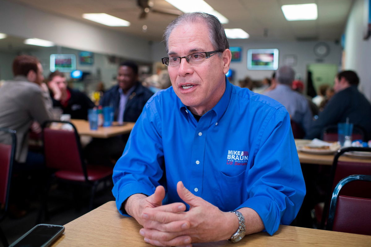 <i>Tom Williams/Getty Images</i><br/>Indiana GOP Sen. Mike Braun