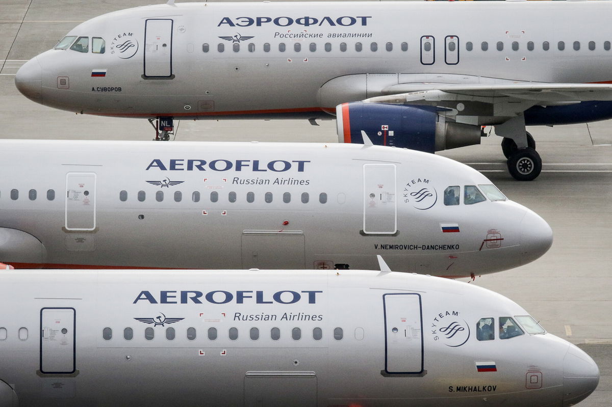 <i>Leonid Faerberg/SOPA Images/LightRocket/Getty Images</i><br/>Russia is seizing hundreds of commercial jets owned by US and European leasing companies.