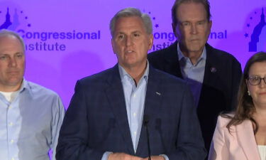 House Minority Leader Kevin McCarthy is pictured as well as other members of House GOP leadership at their annual retreat in Florida this week.