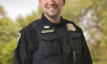 The late Metropolitan Police Officer Jeffrey Smith is seen in uniform.