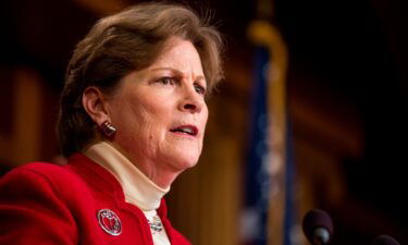 Sen. Jeanne Shaheen said that it would not be appropriate to send Poland planes so that it could transfer its own aircraft to Ukraine. Shaheen is seen here on Capitol Hill on December 12