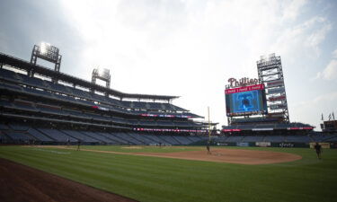 A general view of an empty Citizens Bank Park in Philadelphia