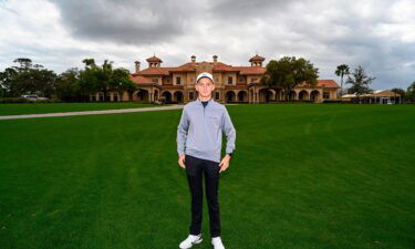 Ukrainian junior golfer Mykhailo 'Misha' Golod