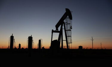 Pictured is an oil pumpjack in the Permian Basin oil field in Stanton