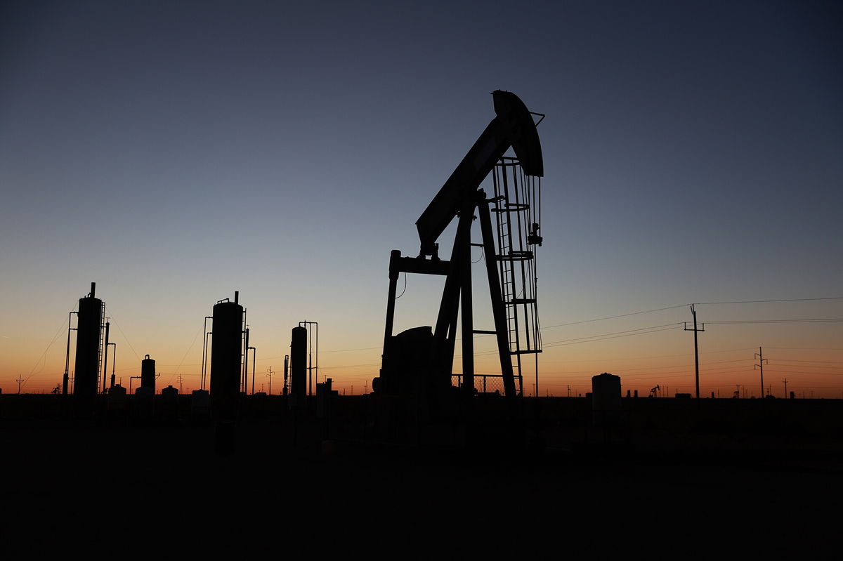 <i>Joe Raedle/Getty Images</i><br/>Pictured is an oil pumpjack in the Permian Basin oil field in Stanton