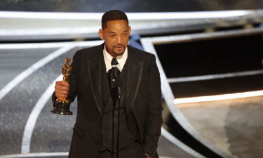 Will Smith accepts the award for Best Actor in a Leading Role for "King Richard" during the show at the 94th Academy Awards at the Dolby Theatre at Ovation Hollywood on Sunday.