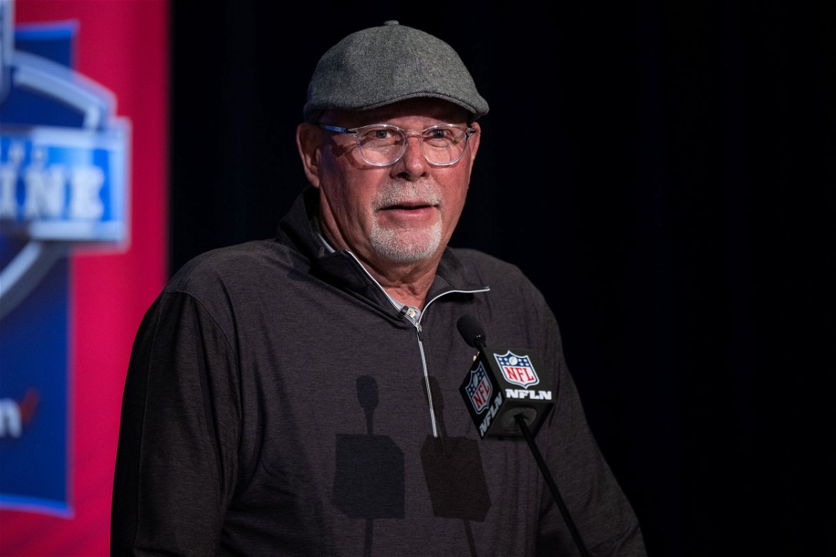 <i>Zach Bolinger/Icon Sportswire/Getty Images</i><br/>Tampa Bay Buccaneers head coach Bruce Arians has stepped down from the role and will join the team's front office