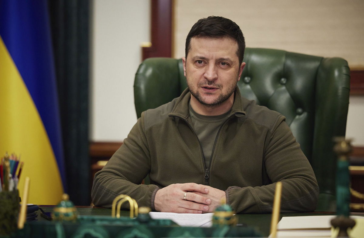 <i>Ukrainian Presidential Press Office/AP</i><br/>Ukrainian President Volodymyr Zelensky will deliver a speech to members of the US Congress on Wednesday.