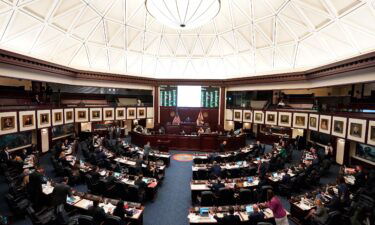 The Republican-controlled Florida House on Wednesday night passed a voting overhaul bill that would create a new security office to investigate election crimes and increase penalties for violating the state's elections laws. Members of the Florida House of Representatives are shown here during a legislative session at the Florida State Capitol