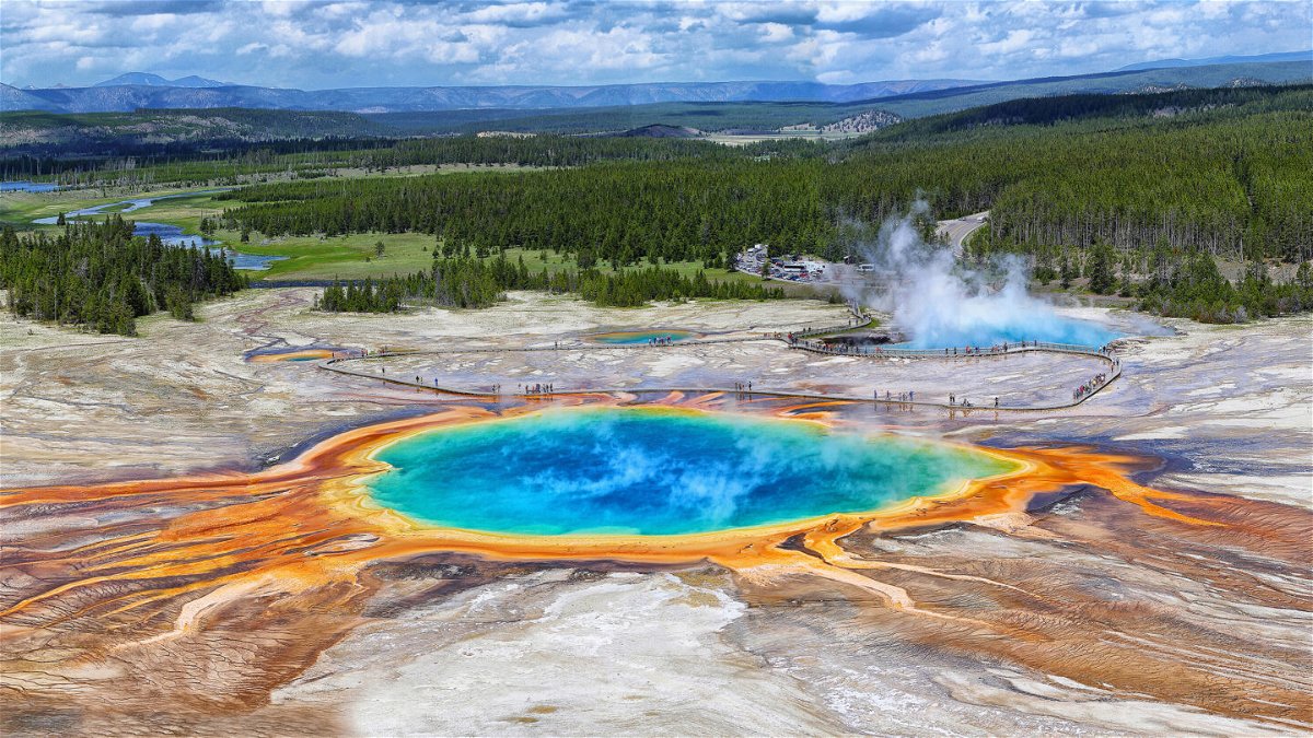<i>F.Gottschalk/Adobe Stock</i><br/>Grand Prismatic Spring is an otherwordly sight at Yellowstone National Park.