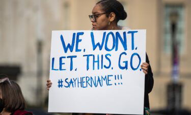 Protesters gathered in downtown Louisville on March 4