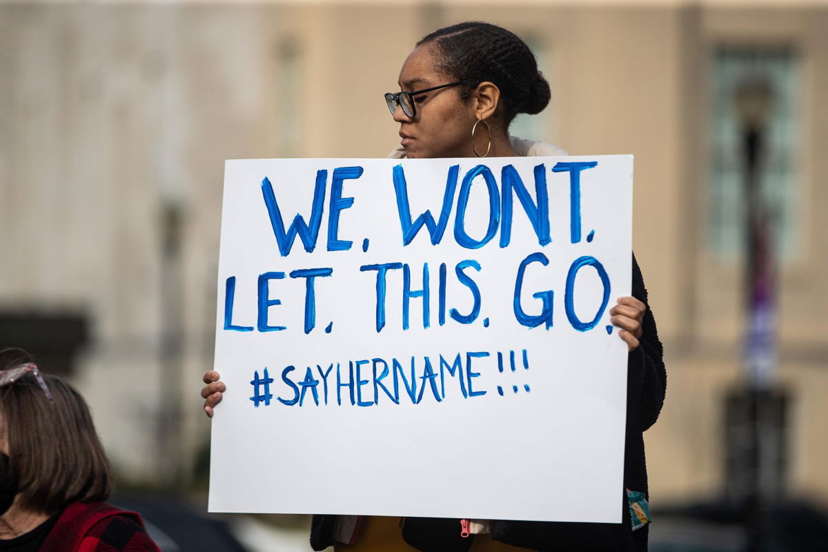 <i>Alton Strupp/Courier Journal/USA Today Network</i><br/>Protesters gathered in downtown Louisville on March 4