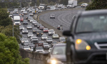 Cars travel westbound on highway 80 in San Pablo