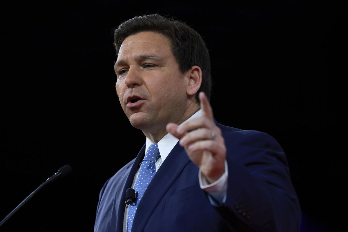 <i>Joe Raedle/Getty Images</i><br/>Florida Gov. Ron DeSantis claimed that the NCAA is 