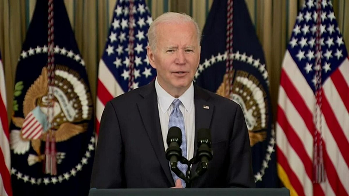<i>POOL</i><br/>President Biden addresses new jobs numbers from the White House on Wednesday.