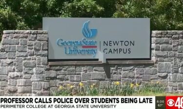 A professor at Perimeter College at Georgia State University is no longer in the classroom because she reportedly called the police because two students arrived late to class.