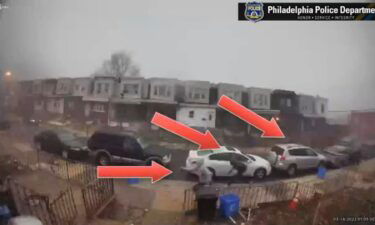 Philadelphia police have released surveillance video of a shooting incident where 61 shots were fired.