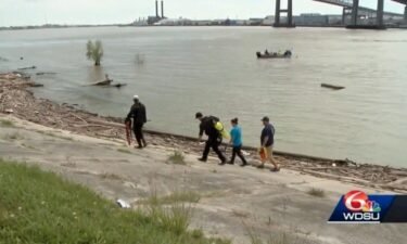 United Cajun Navy officials said they identified an area of high interest using handheld sonar equipment while trying to search for the kids that went missing in the Mississippi River Saturday night. They said this means there is a high probability the area needs to be investigated.