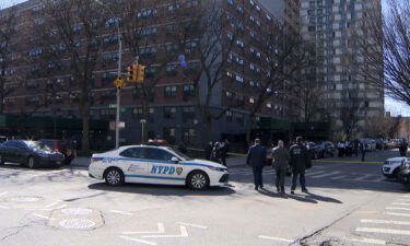 Police respond to the scene of a shooting in the Bronx borough of New York City on April 8.