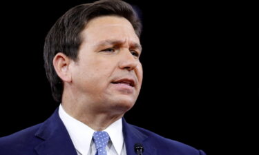 U.S. Florida Gov. Ron DeSantis  is shown here in Orlando