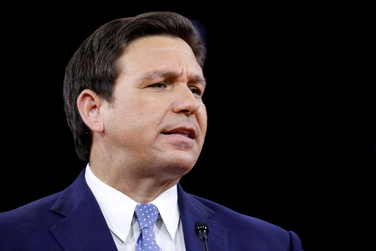 <i>Marco Bello/Reuters</i><br/>U.S. Florida Gov. Ron DeSantis  is shown here in Orlando