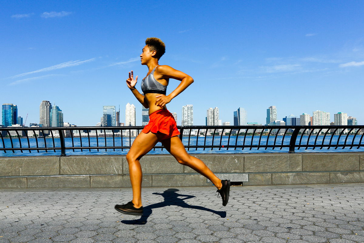 <i>Julien McRoberts/Tetra images RF/Getty Images</i><br/>Running is one exercise that could be made more or less challenging by using the 