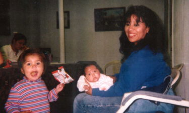 Melissa Lucio holds her daughter Mariah