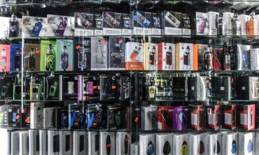 Vaping and e-cigarette products are displayed in a store in New York City in December 2019. The FDA closed a loophole that vaping companies have used to circumvent regulators and keep their products on shelves.