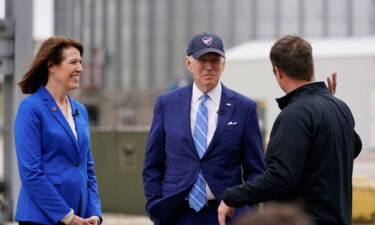 President Joe Biden and Rep. Cindy Axne