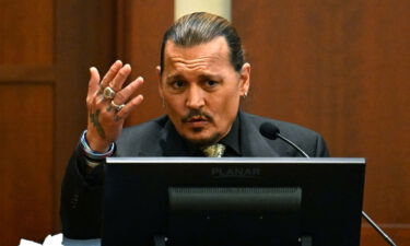Actor Johnny Depp testifies during his defamation case against his ex-wife Amber Heard in the Fairfax County Circuit Courthouse in Fairfax