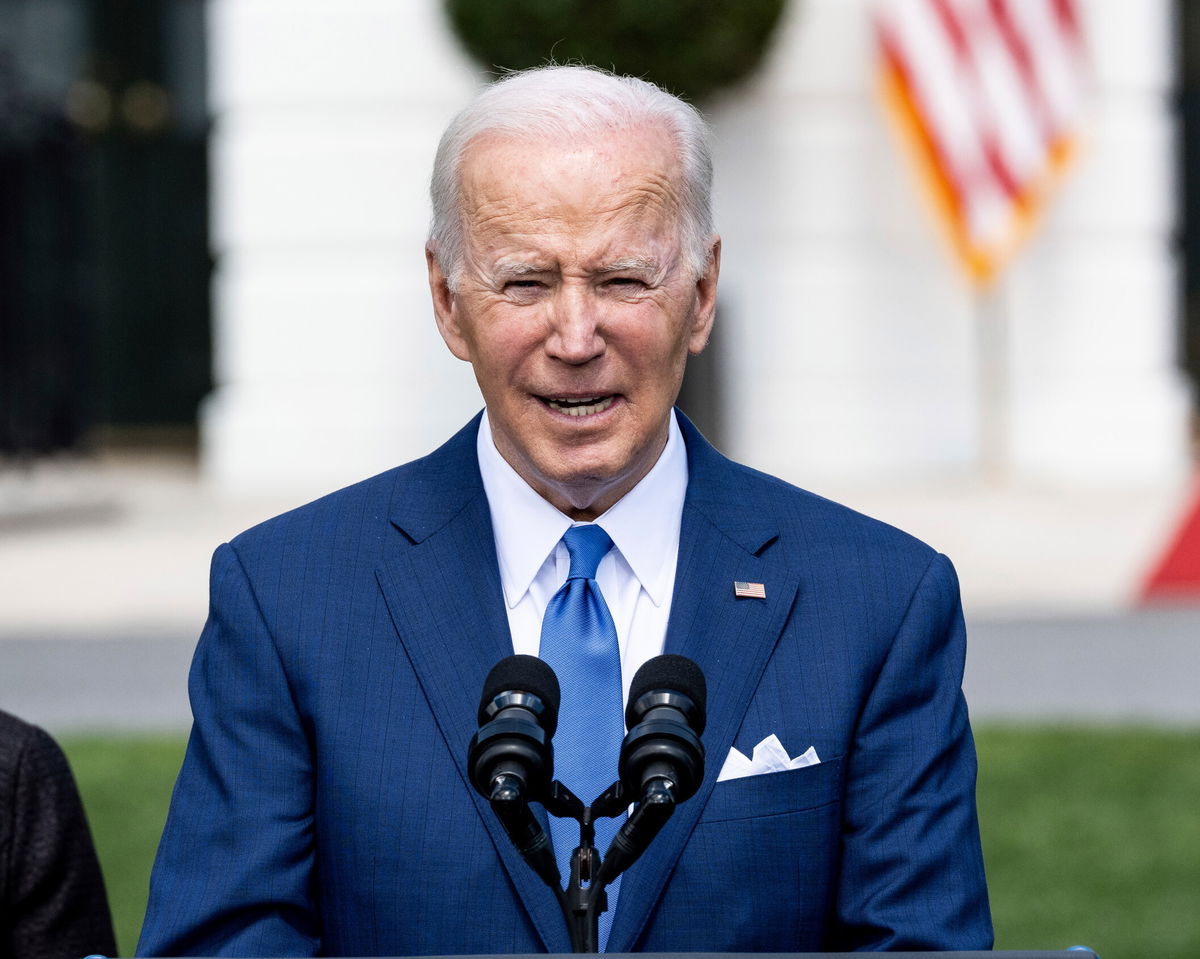 <i>Michael Brochstein/SIPAPRE/Sipa USA/AP</i><br/>President Joe Biden speaks at a White House event on Friday.