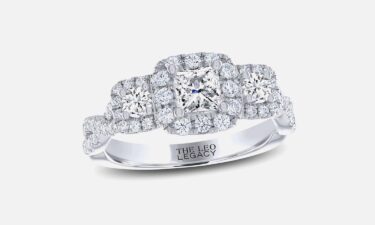 Kay Jewelers THE LEO Legacy lab-created diamond three-stone engagement ring 1 ct tw in 14K white gold (price$2