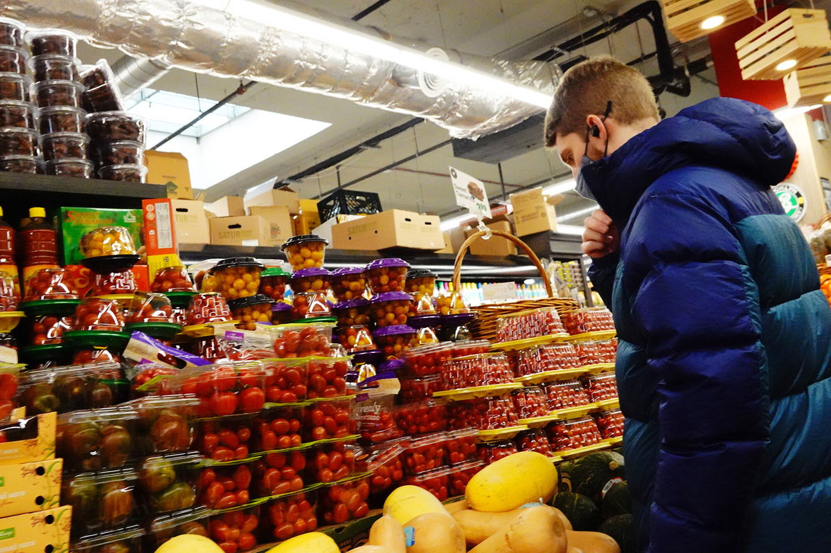 <i>Michael M. Santiago/Getty Images</i><br/>A person shops for groceries at Lincoln Market on March 10 in the Prospect Lefferts Garden neighborhood of Brooklyn borough in New York City.     New inflation data set to be released April 12 is expected to show that March marked yet another multi-decade inflation high.