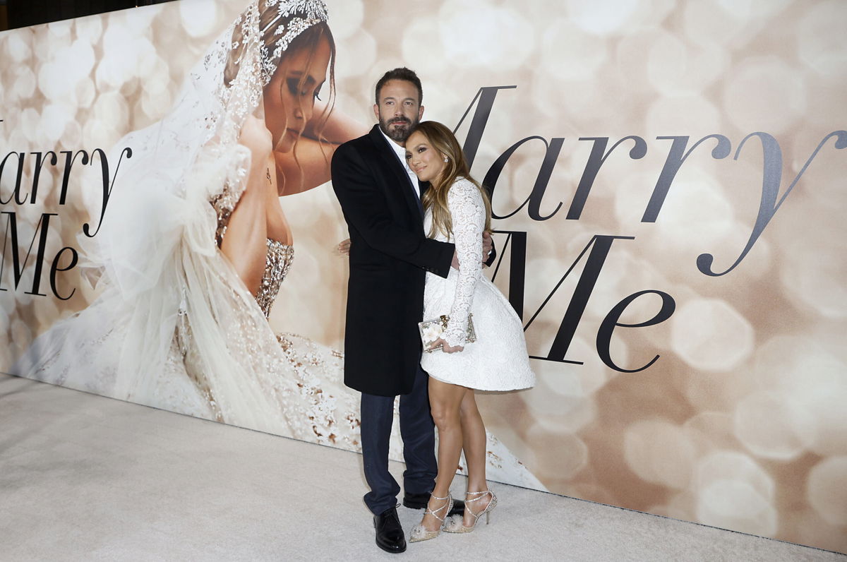 <i>Frazer Harrison/Getty Images</i><br/>Ben Affleck and Jennifer Lopez attend the Los Angeles screening of 