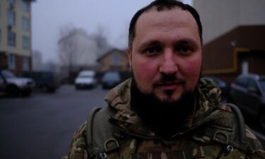 Drone operator Oleksandr Radzikhovskiy left his job in England to help fight the Russian invasion.