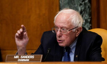 Vermont Sen. Bernie Sanders speaks at a hearing on Capitol Hill in Washington